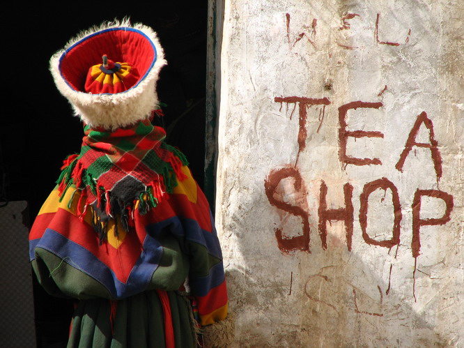 Small Tibetan nomad girl. Mt. Kailash, Tibet.